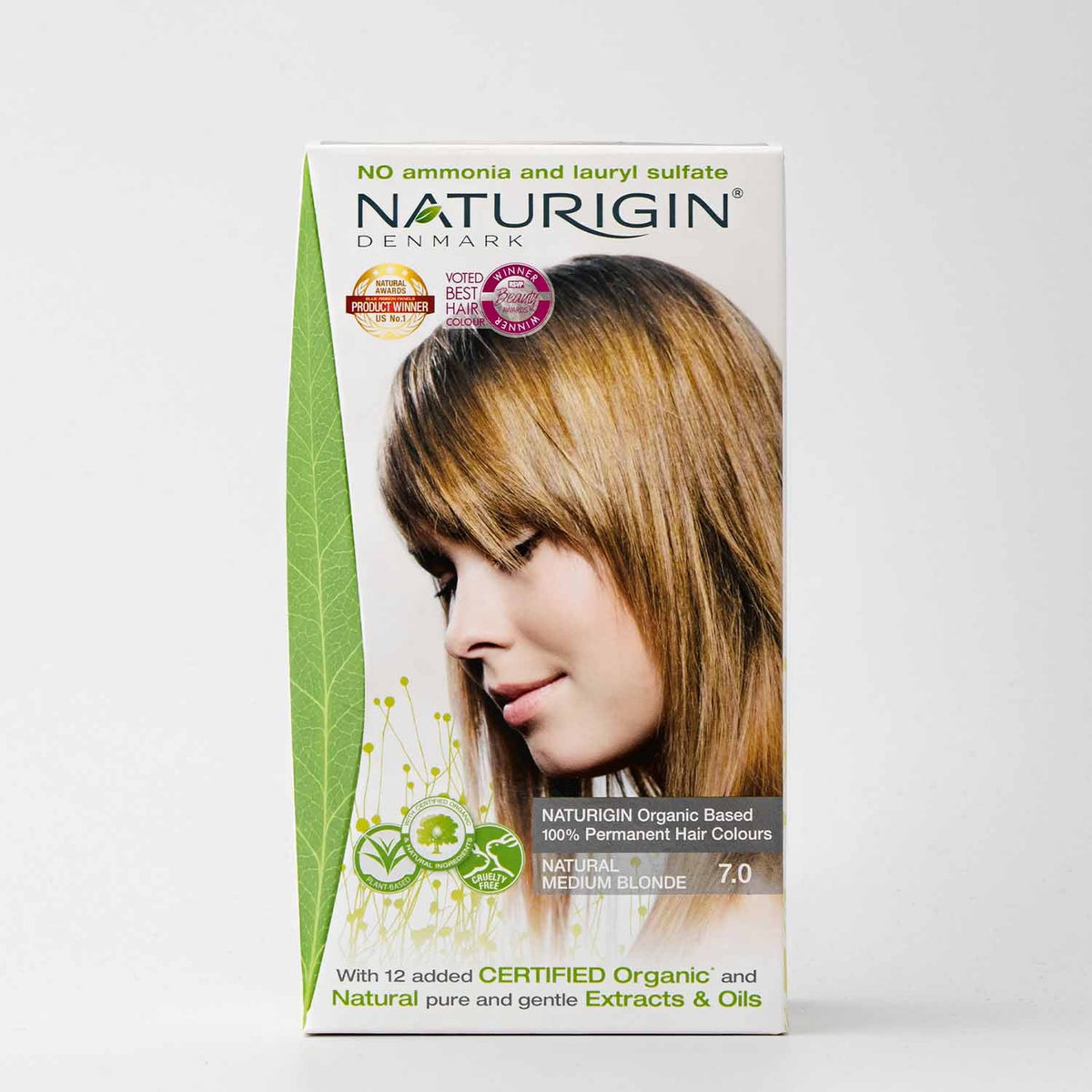 NATURIGIN Natural Medium Blonde 7.0 – Coloración Permanente