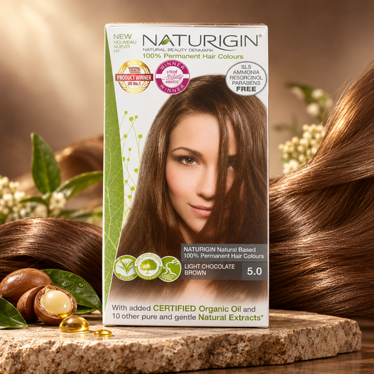 NATURIGIN Permanent Hair Colour 5.0 – Light Chocolate Brown