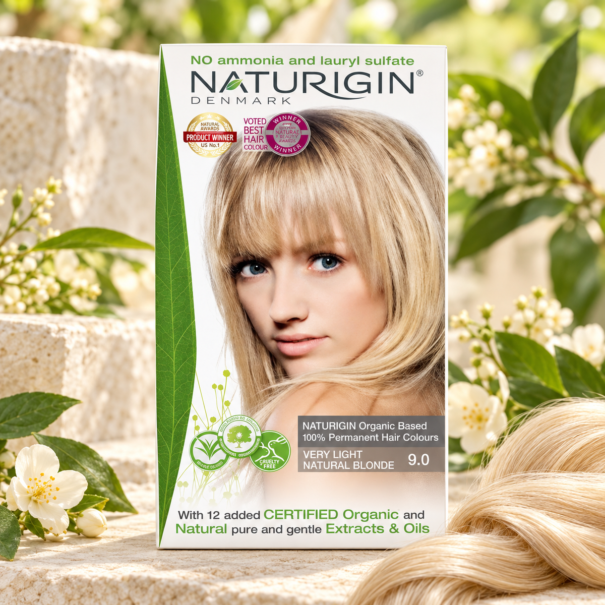 NATURIGIN Very Light Natural Blonde 9.0 – Coloración Permanente